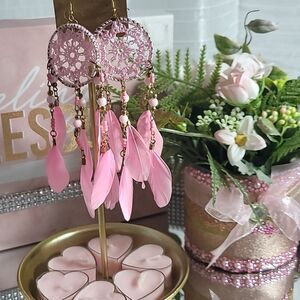 GIRASOL Pink Gold Girls Dream  earrins NWT